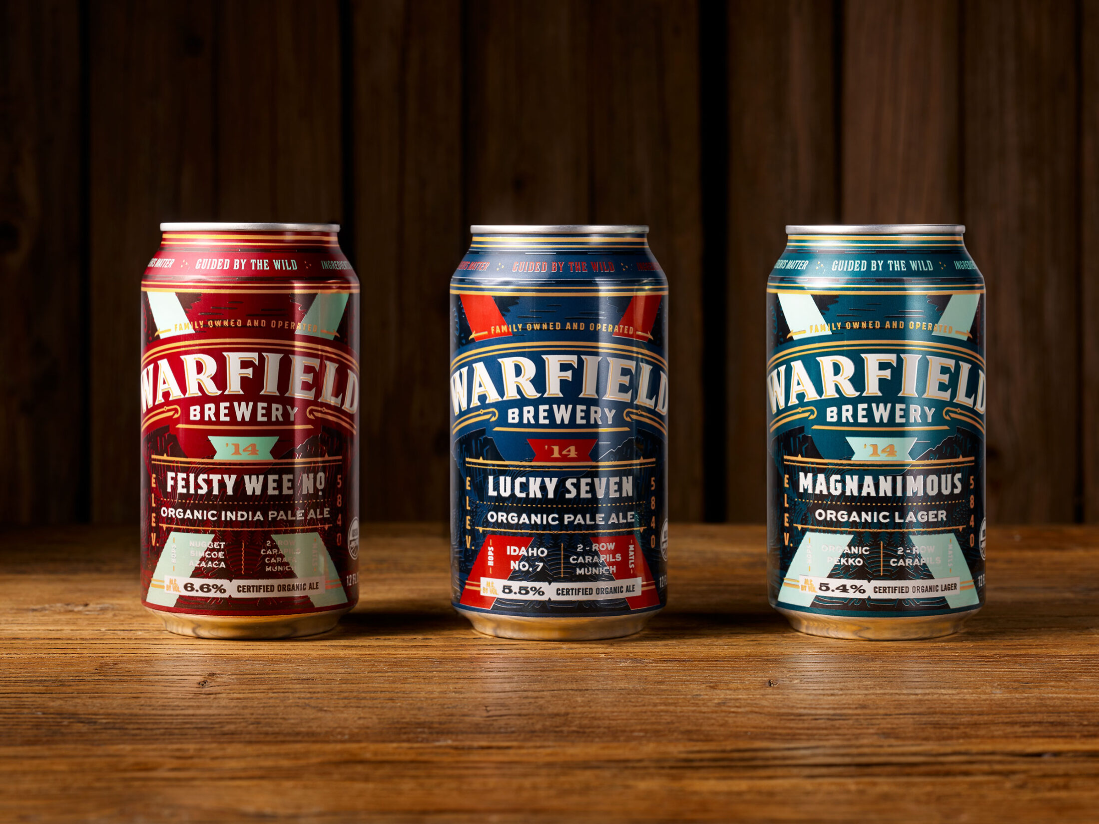 Warfield Brewing package design