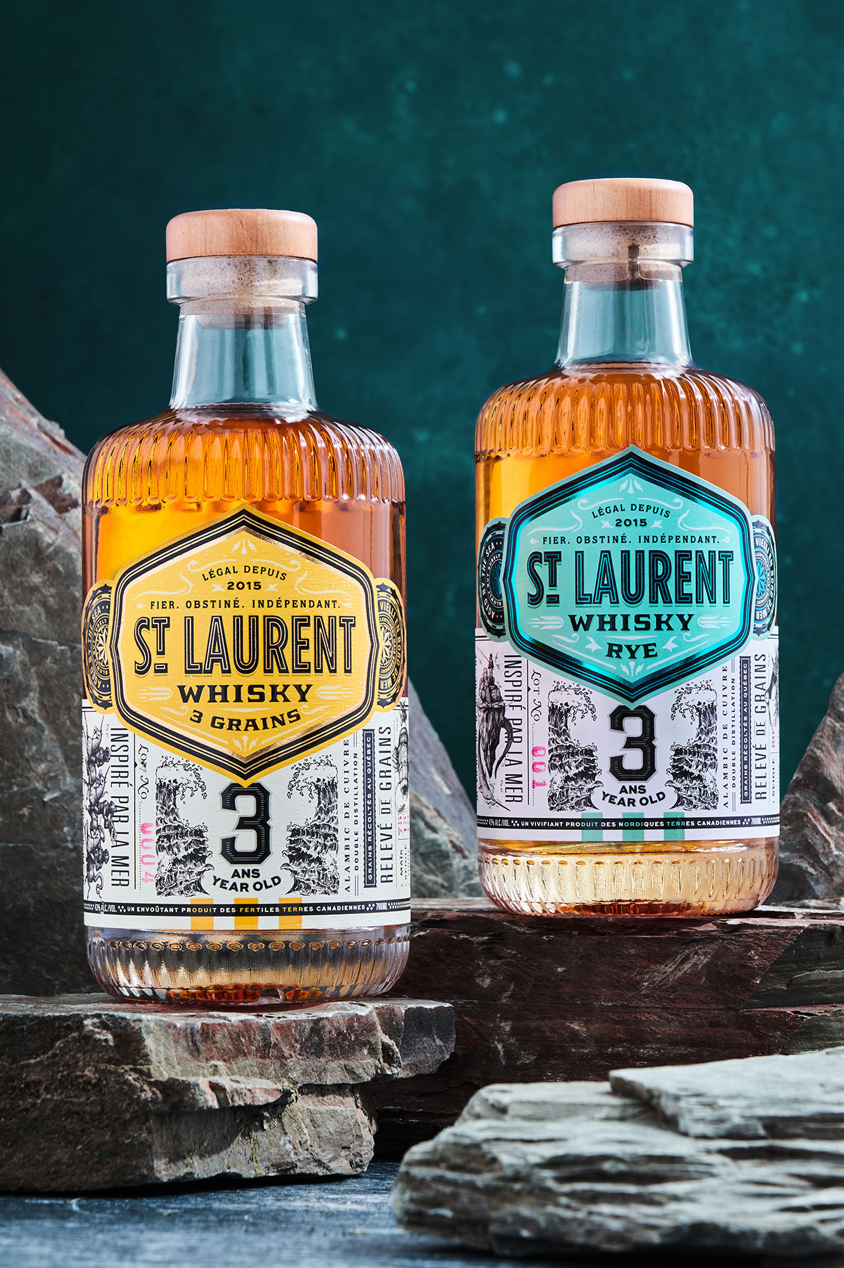 St. Laurent Whisky package design