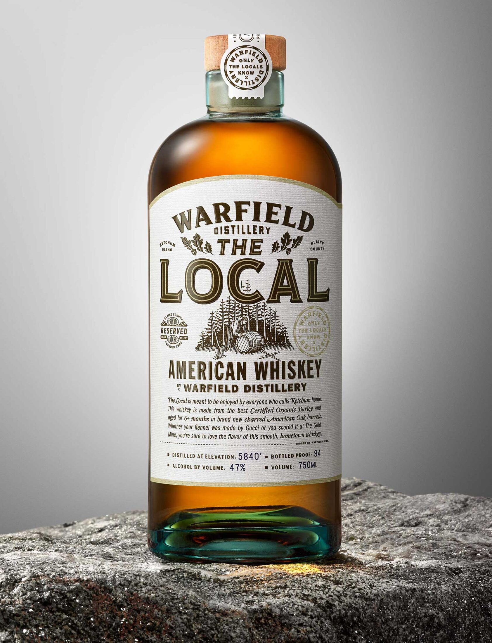 Warfield American Whiskey package design