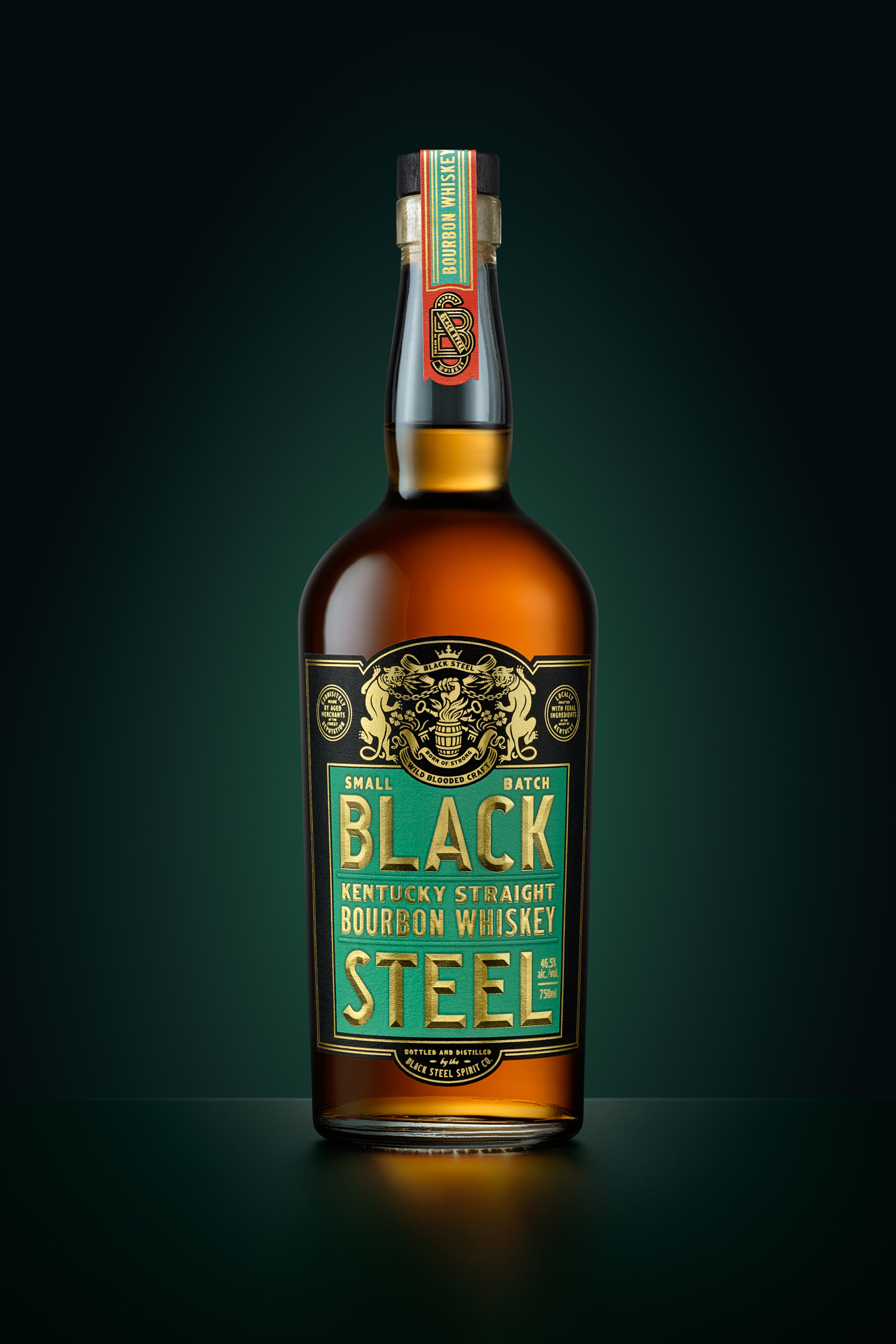 Black Steel Bourbon designed by Chad Michael Studio