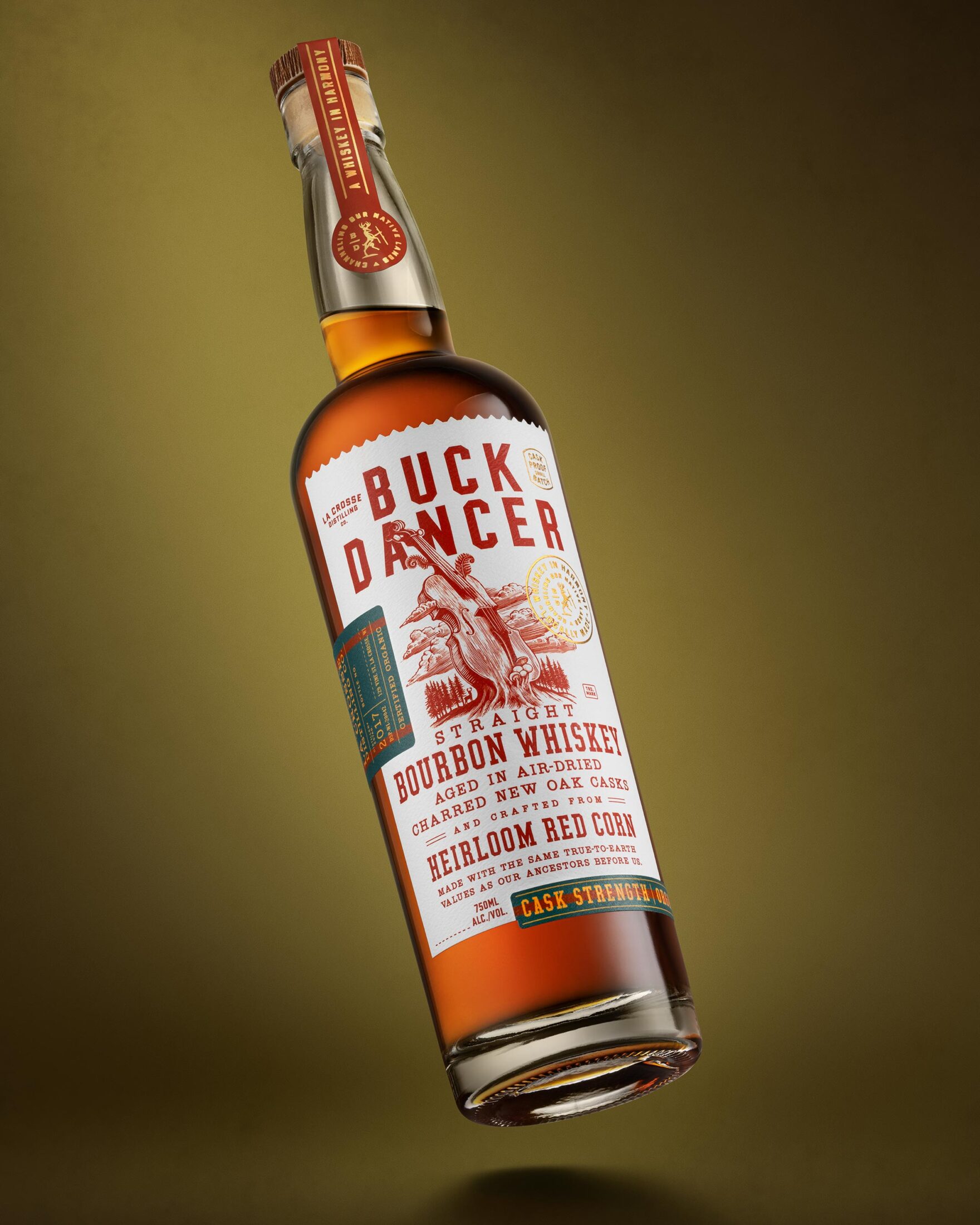 Buck Dancer Bourbon Whiskey branding and package design