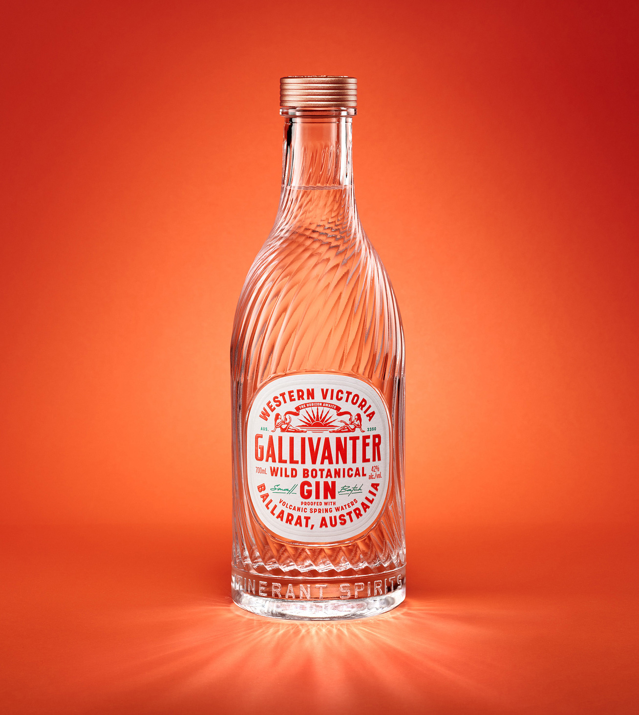 Branding and package design for Gallivanter Gin of Australia